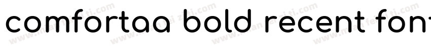 comfortaa bold recent fonts字体转换